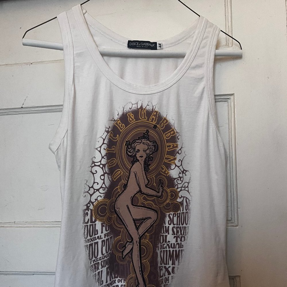 Vintage D&G Dolce Gabanna Y2k Graphic Art deco